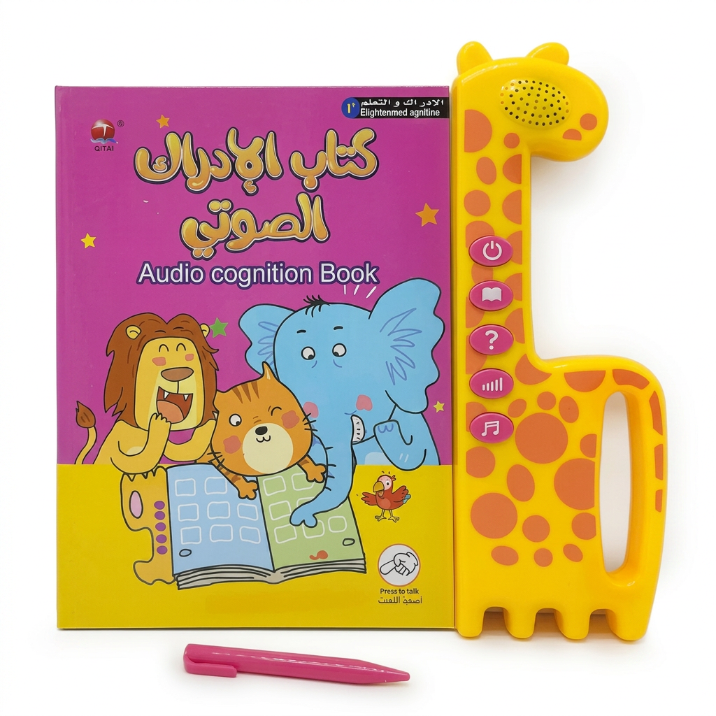 كتب صوتية للأطفال ثنائية اللغة العربية والإنجليزية ، التعليم المبكر ، تعلم الألعاب التعليمية ، الإشارة إلى القراءة